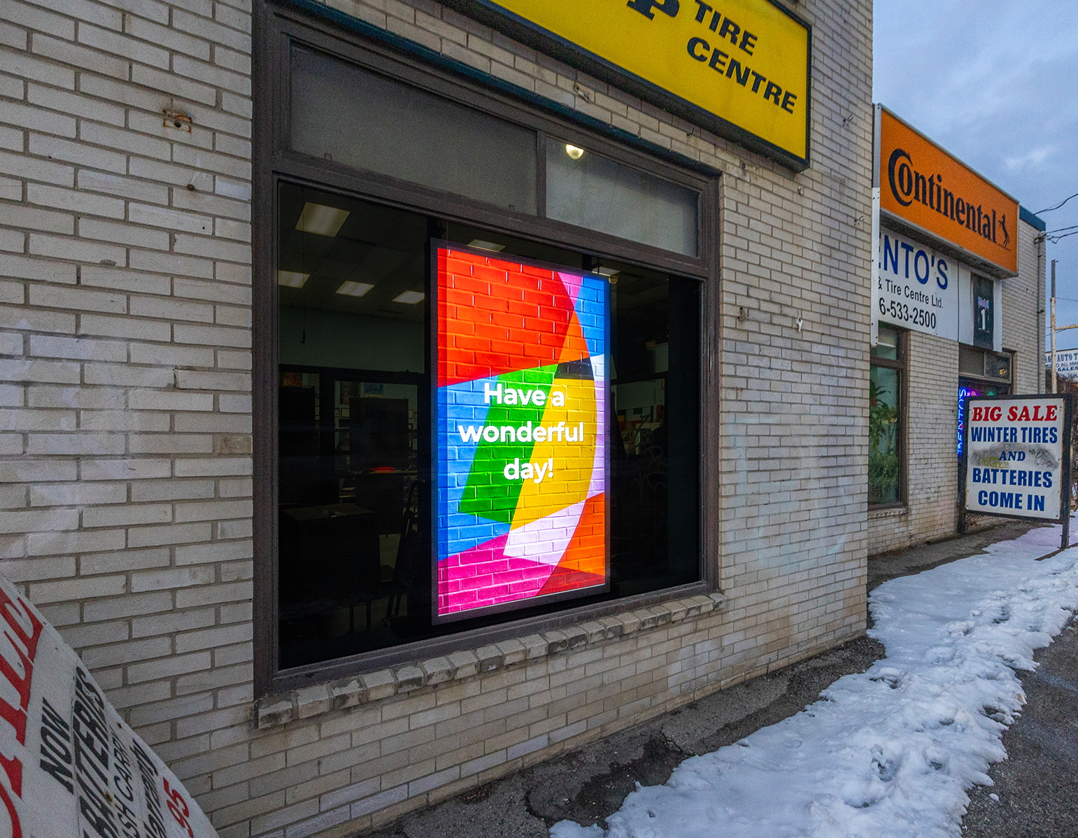 Dundas West Storefront · Vertical placement